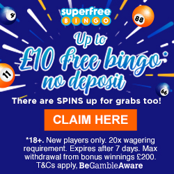 Up to £10 Free Bingo Money- No Deposit!