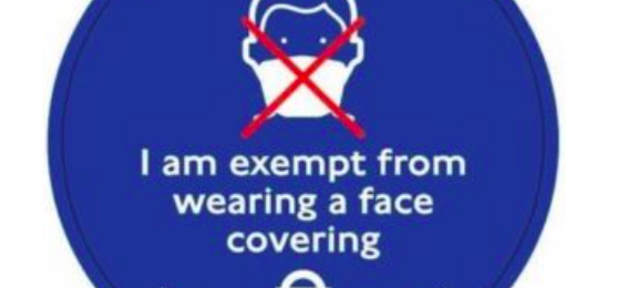 Free Face Covering Exemption Badge