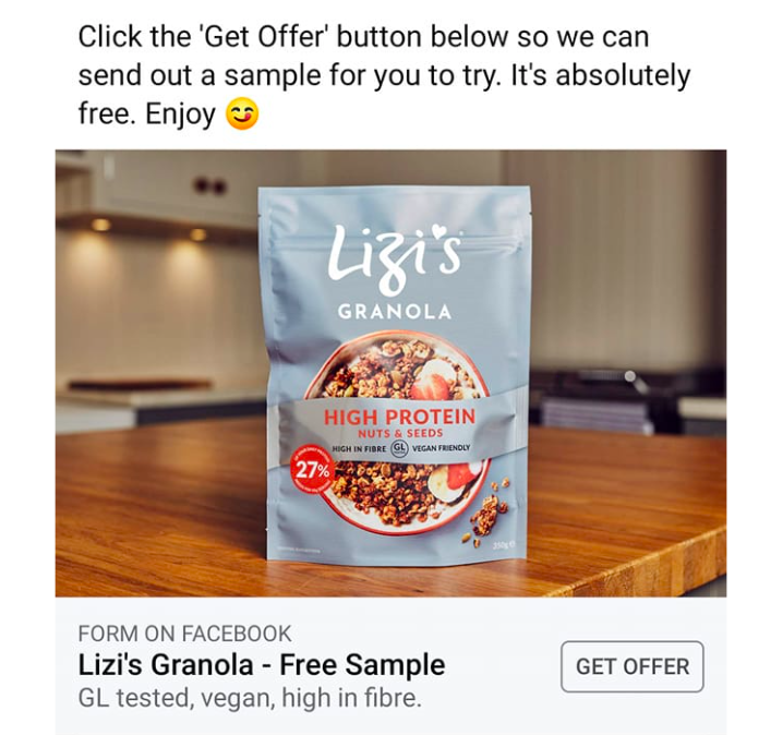 Free Lizi's High Protein Granola Free Stuff UK