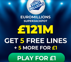Free EuroMillions Tickets (£121M Jackpot)