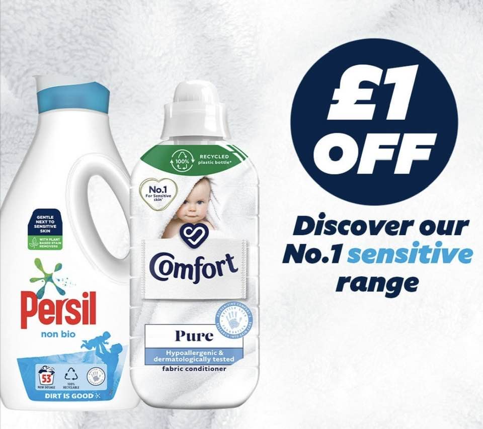 Free £1 off Persil &amp; Comfort Voucher | Free Stuff UK