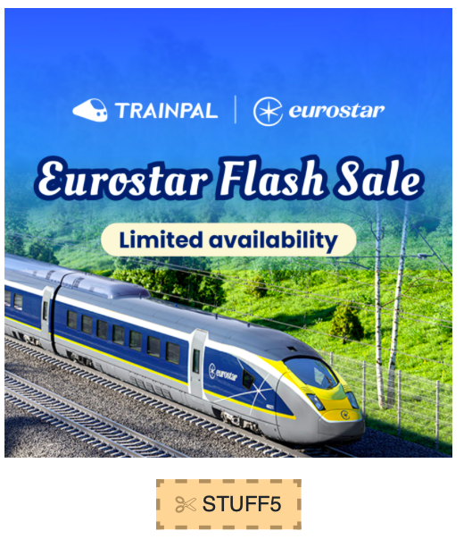 Eurostar Flash Sale For Just £35 Each Way! Free Stuff UK