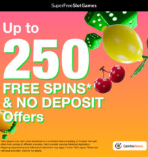 Get Up To 250 Free Spins
