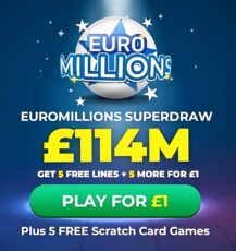 Free EuroMillions Tickets - £114 Million Super Jackpot!