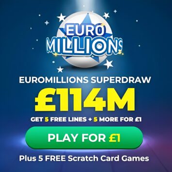Free EuroMillions Tickets - £114 Million Super Jackpot!