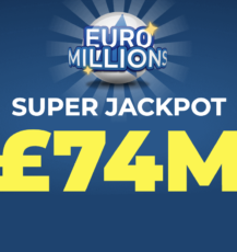 Free EuroMillions Tickets - £74M Jackpot Today!