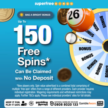Up to 150 Bingo Free Spins - No Deposit