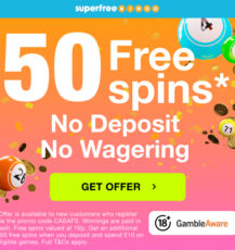 50 Free Bingo Spins - No Deposit & No Wagering