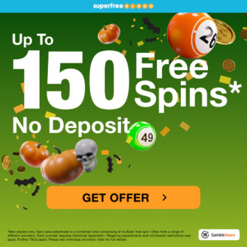 Up to 150 Bingo Free Spins - No Deposit