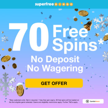 70 Free Bingo Spins - No Deposit & No Wagering