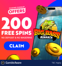 Up To 200 Free Spins - No Deposit