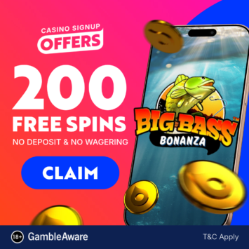Up To 200 Free Spins - No Deposit
