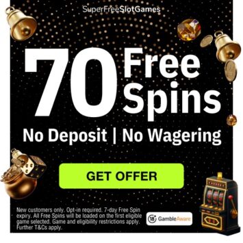 70 Free Spins – No Deposit & No Wagering
