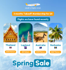 Travel Deals for £5 with Jack’s Flight Club