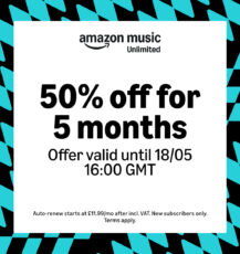 50% Off Amazon Music – Unlimited Access To 100 Million Songs