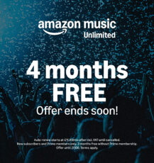 Free 4 Months of Amazon Music