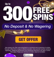 300 Free Spins, No Deposit & No Wagering