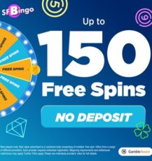 Up to 150 Bingo Free Spins - No Deposit