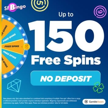 Up to 150 Bingo Free Spins - No Deposit