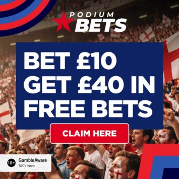podium bets - £40 free bet