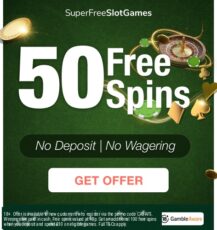 50 Free Spins - No Deposit & No Wagering