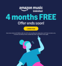 Free 4 Months Of Amazon Music